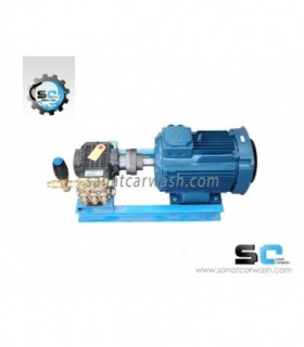 پمپ ۲۰۷بار کومت ایتالیا + دینام ۷.۵ اسب سه فاز 1400 دور بر دقیقه