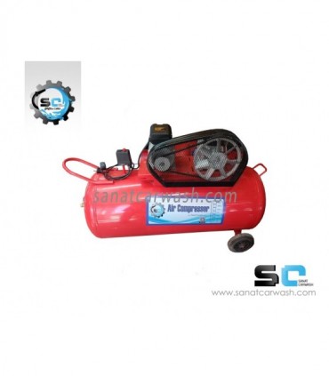 پمپ باد 250 لیتری خوابیده